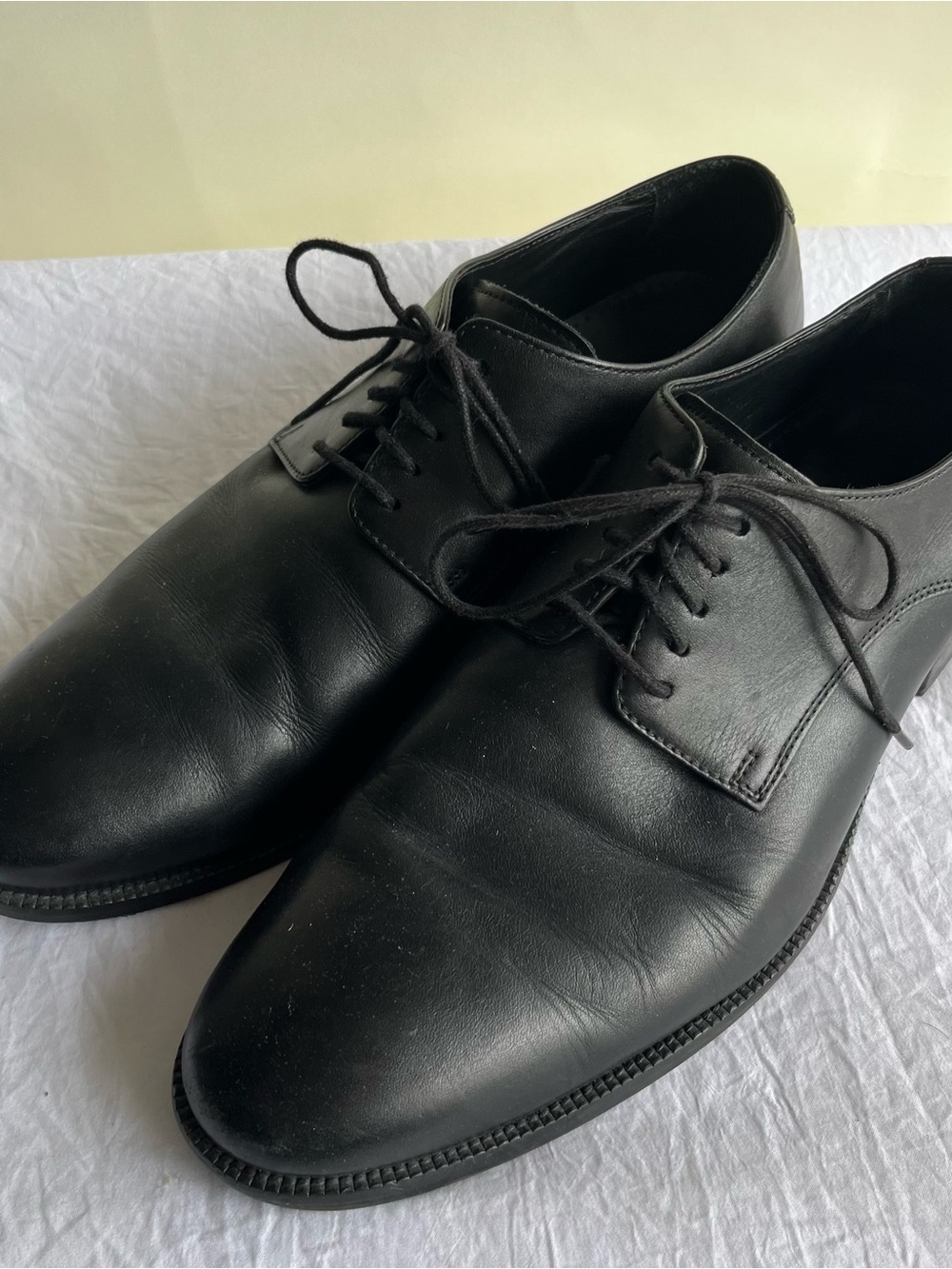Cole Haan Black Leather Oxfords Sz 11 Wide Men’s EUC Dress Shoes
